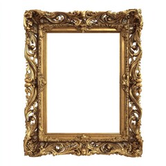 Ornate gold picture frame (5)