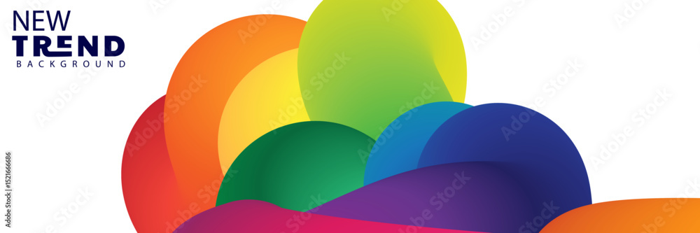 Aufkleber gradient background pink purple waves 3d rendering abstract lines soft lighting futuristic, 4k landi