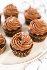 Baking Chocolate Cupcakes with Decadent Chocolate Frosting