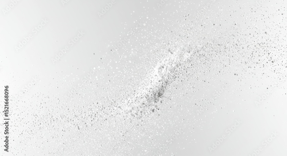Aufkleber abstract white particle swirl - a swirling stream of white particles on a light gray background. ele