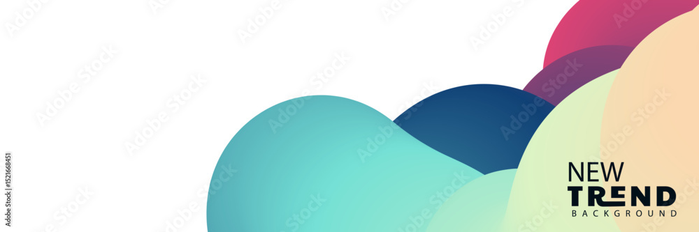 Aufkleber gradient background pink purple waves 3d rendering abstract lines soft lighting futuristic, 4k landi