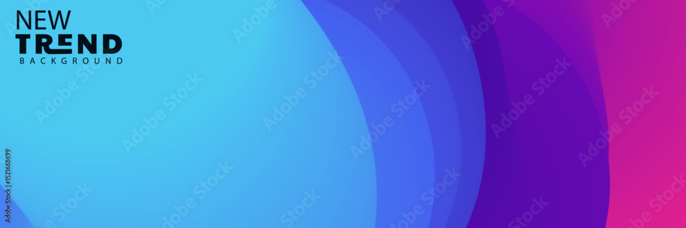 Aufkleber gradient background pink purple waves 3d rendering abstract lines soft lighting futuristic, 4k landi