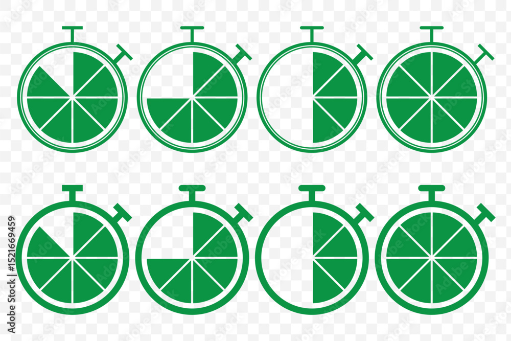 Poster stopwatch timer icon sign vector. set of timer, clock flat icon, and time management. vector. isolat