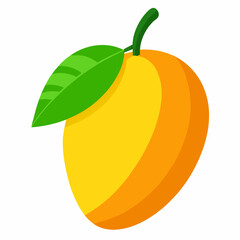 orange fruit isolated on white background