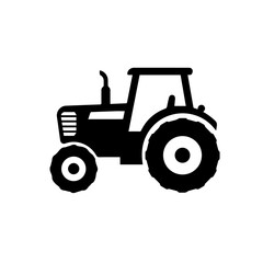 Obraz premium Farm tractor icon. Powerful farm machinery symbol. Detailed tractor image for agricultural applications. This tractor illustration is perfect for brochures, websites,