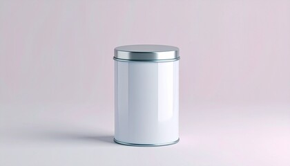 Loose Leaf Tea Tin Mockup – Elegant Metallic Packaging