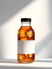 Iced Tea Bottle Mockup – Premium Beverage Label Design