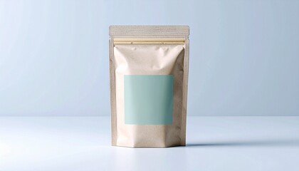 Organic Tea Pouch Packaging Mockup – Eco-Friendly Design
