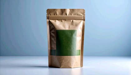 Organic Tea Pouch Packaging Mockup – Eco-Friendly Design