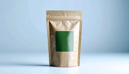 Organic Tea Pouch Packaging Mockup – Eco-Friendly Design