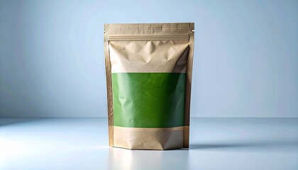 Organic Tea Pouch Packaging Mockup – Eco-Friendly Design