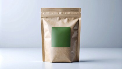 Organic Tea Pouch Packaging Mockup – Eco-Friendly Design