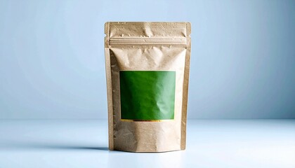 Organic Tea Pouch Packaging Mockup – Eco-Friendly Design