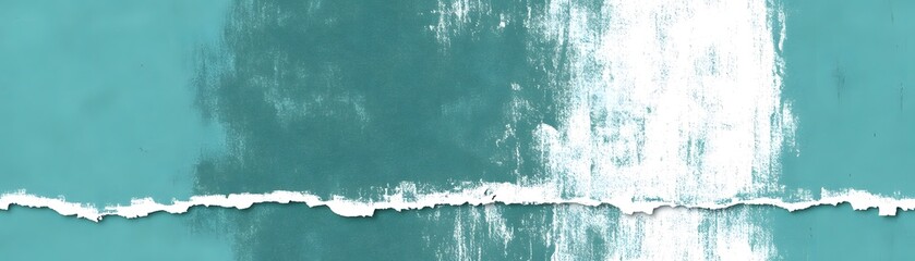 Teal torn paper texture with distressed effect.