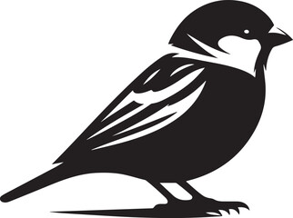 Sparrow Bird Vector Illustration