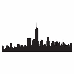 Naklejka premium Philadelphia Skyline Silhouette