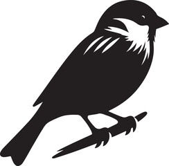 Sparrow Bird Vector Illustration