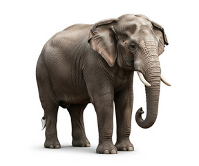 Fototapeta premium elephant isolated on white
