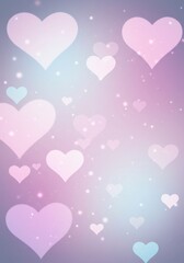 Soft Hearts Gentle Love - A gentle, romantic symbolizing love, affection, tenderness, serenity, and hope. Perfect for Valentine's Day, wedding invitations, or romantic projects