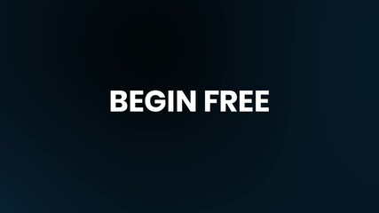 Begin Free – Electric Neon Text Animation for Video Intros in 4K