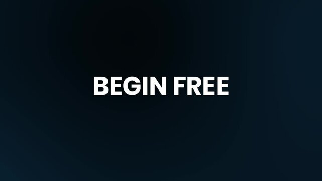 Begin Free &ndash; Electric Neon Text Animation for Video Intros in 4K