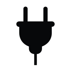 Obraz premium Plug Icon Vector Flat And Clean Look