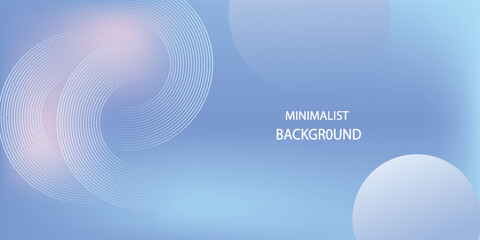 Abstract circle lines on light blue background. Geometric stripe line art design for poster, brochure, cover, website, header, web banner, presentation.