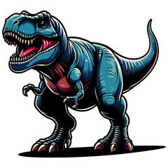Majestic Tyrannosaurus Rex: A Prehistoric Beast Illustration