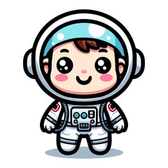 Adorable Cartoon Astronaut: A Whimsical Space Adventure for Kids