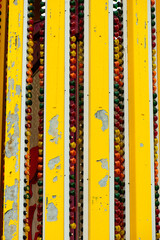Close-up of an Old Roller Coaster Ride 
