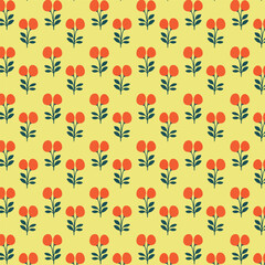 Vintage seamless floral pattern. A background of bright  flowers