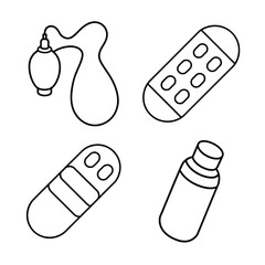 Line art medical element bundle 