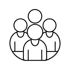 Group of People Silhouette Vector Art