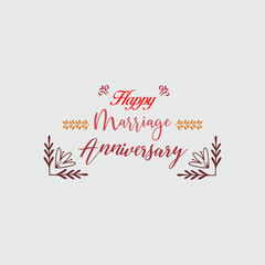 Creative Card Design of Happy Anniversary. Beautiful greeting card poster. vector brush calligraphy banner. Vector illustration. Eps file 97.