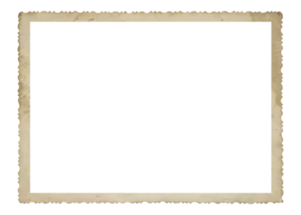 Fotobehang Vintage Old photo frame isolated. Retro vignette photo paper texture.   © Olex Runda