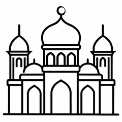 taj mahal vector