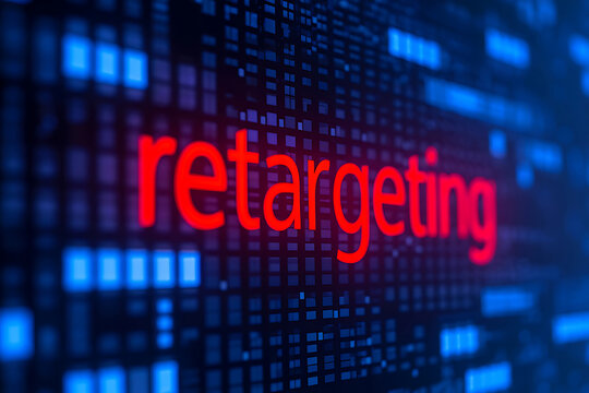 Red neon binary code streams across a digital screen, signifying secure online business and communication technology