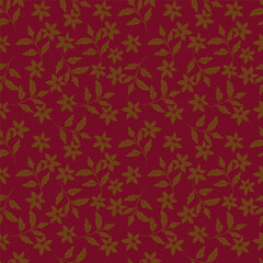 Abstract seamless floral pattern. Spring Trendy flowers print, Plant background, design for fabric, cloth design, covers, wallpapers, print, scrapbooking.