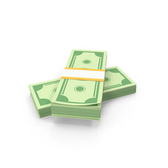 Green Dollar Bill – Classic Currency 3d Icon
