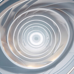 Symmetrical Architectural Dome Abstract Spiral Design