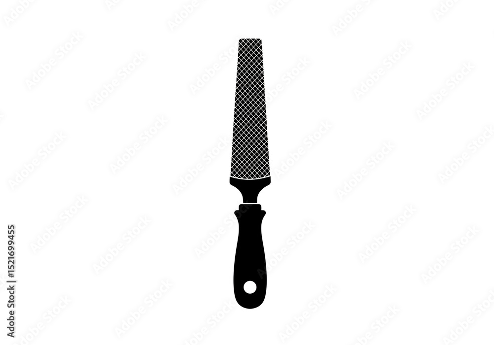 Poster rasp tool with a handle