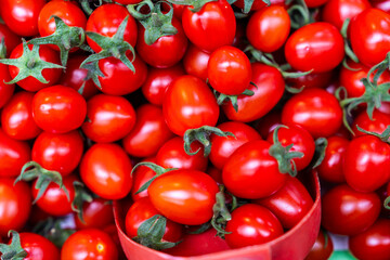 cherry tomatoes on sale at the market