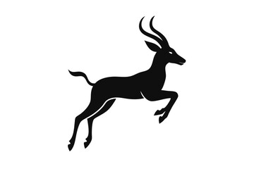 gazelle-or-antelope-isolated-animal-silhouette--ve (2).eps