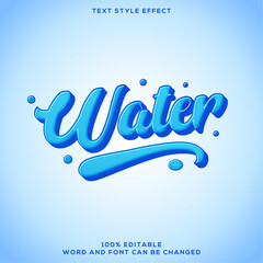 Water text Effect