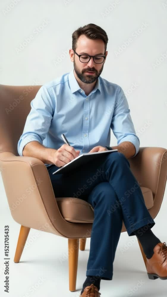 Poster a person relaxing with a good book