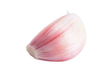 Garlic clove on isolated white background