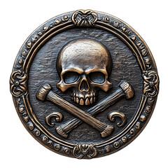 Pirate medallion High quality Realistic image