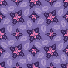 Abstract seamless floral pattern. Spring Trendy flowers print, Plant background, design for fabric, cloth design, covers, wallpapers, print, scrapbooking.