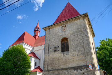 Old Roman Catholic Church in Berezhany, Ukraine