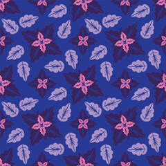 Abstract seamless floral pattern. Spring Trendy flowers print, Plant background, design for fabric, cloth design, covers, wallpapers, print, scrapbooking.